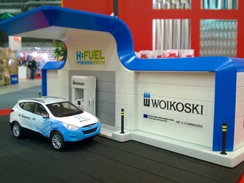 Woikoski hydrogen filling station bags first prize for design development at Finnish trade fair