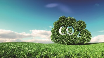 1031566_carbondioxideemissionscontrolconcept.3drenderingofco2cloudonfreshspringmeadowwithblueskyinbackground_580487