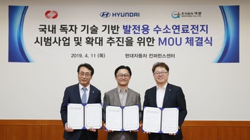 190412 Hyundai Announces Hydrogen Electricity Pilot Project - Photo 1