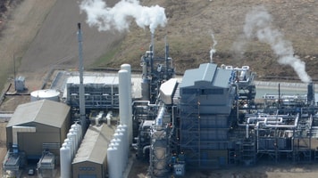 Air products saskatchewan hydrogen facility canada birdseye view