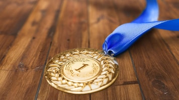gold medal award concept