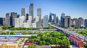 beijing china modern financial district