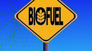 Biofuel sign green