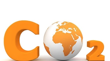 Carbon dioxide CO2 global green