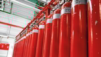 Carbon dioxide cylinders