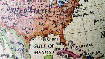 Map of central America
