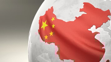 China map flag north pacific rim asia chinese