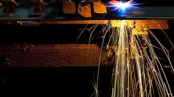 Cutting sparks welding