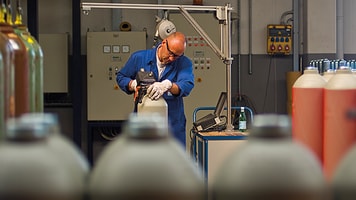 Cymaco cylinder scanning