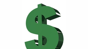 Dollar sign finance green