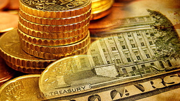 Dollars finance coins currency