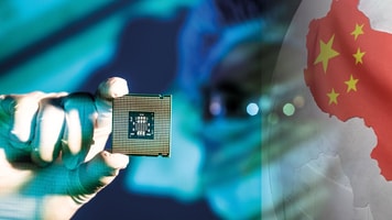 electronic chip and china