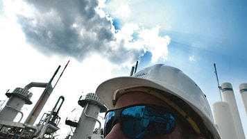 Emissions from factory