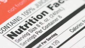 Food label, ingredients