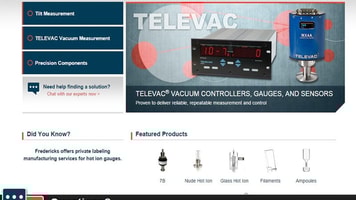 Fredericks Company website screengrab.
