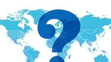 Question mark globe