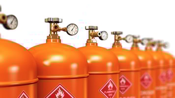 hydrogen cylinders