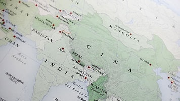 India china map
