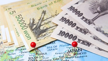 Japan financial map
