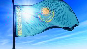 kazakstan flag