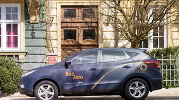 Linde bee zero fuel cell car germany munich