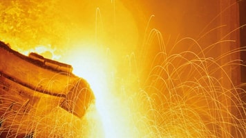 Metals, Glowing-molten-hot-steel