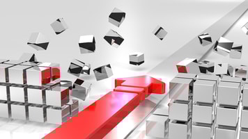 red arrow progress concept