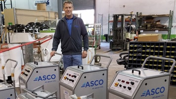 regional sales director zane butler in ascos florida warehouse