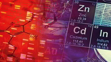 Spec-gases-Laboratory-Periodic-table-of-elements-and-laboratory-tools.-Science-concept-2