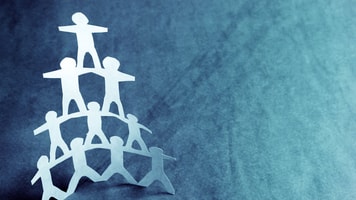 teamwork pyramid concept