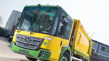 Ulemco dual fuel bin lorry h2 hydrogen