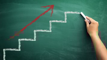 upward trends progress concept
