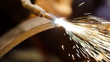 Welding sparks