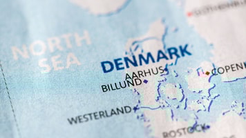 western europe denmark map