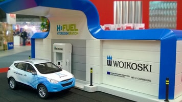 Woikoski h2 station design at plootu fennica fair