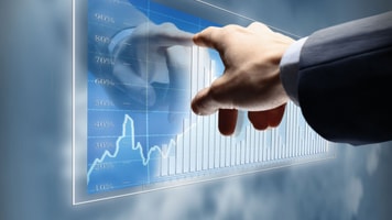 working man drawing color graphics devoted to business