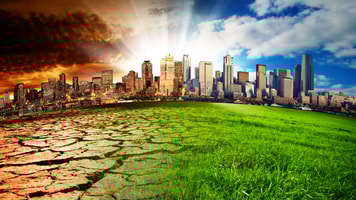 A city showing the effect of Climate Change - Image_88550854