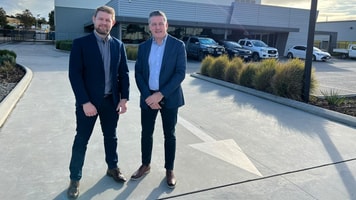 Andrew Burrell, WSG’s Chief Executive Officer of Process, Pipeline & Industrial Services, (left) and Eftech International Managing Director Andy Manning