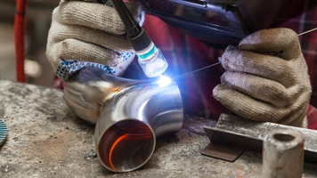 Argon gas plasma welding
