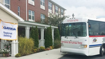 battlefield tour bus