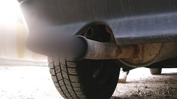 CO2 from car exhaust