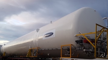 Chart cryogenic storage tanks for lng project in lithuania