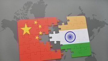 china and india break concept