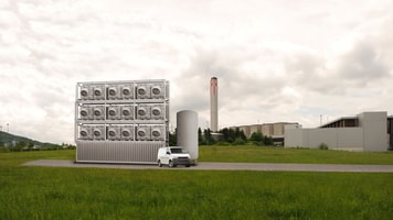 Climeworks co2 capture plant