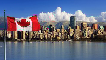 Cropped canadian flag