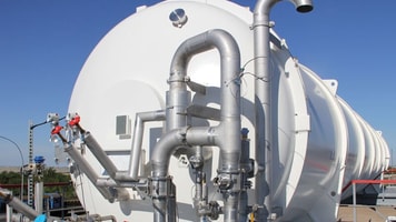 Helium gas tank