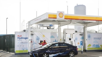 Hydrogen refuelling station itm power shell