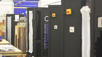 Impact Cryotherapy in the locker room.