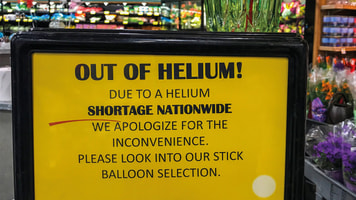 Nationwide helium shortage affects getting party balloons. High helium cost impacts business, researchers and medicine. 