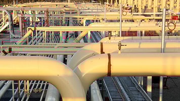 LNG pipes natural gas facility